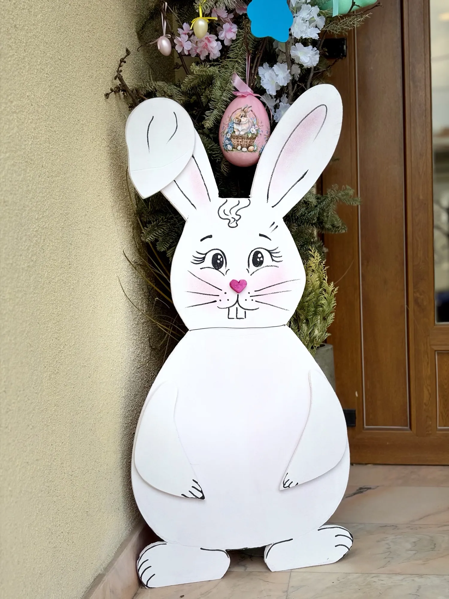 Arcadă decorativă de intrare pentru sărbători, aranjament pe temă