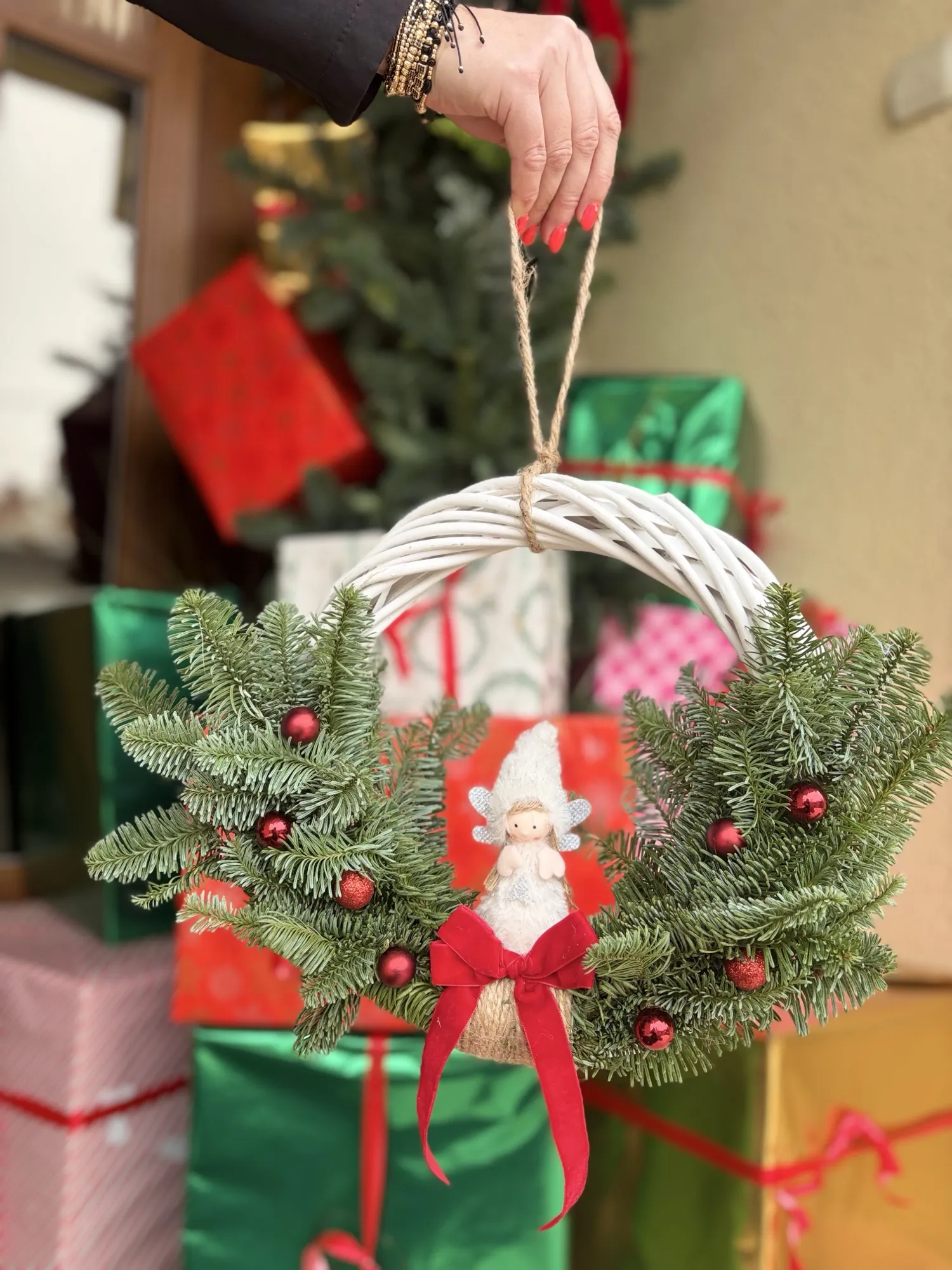 Decor de Crăciun din lemn gravat, ornament personalizat