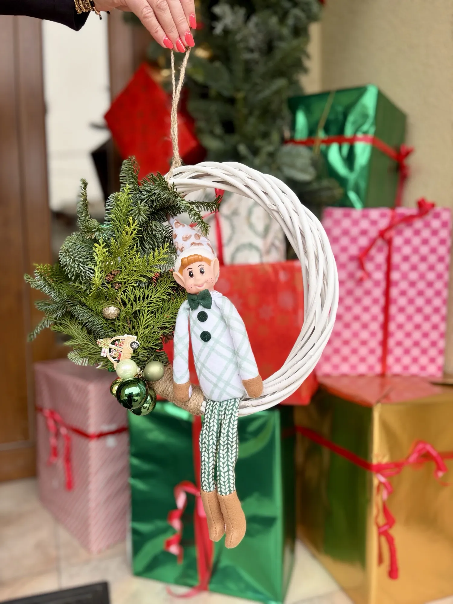 Decor de Crăciun din lemn gravat, ornament personalizat