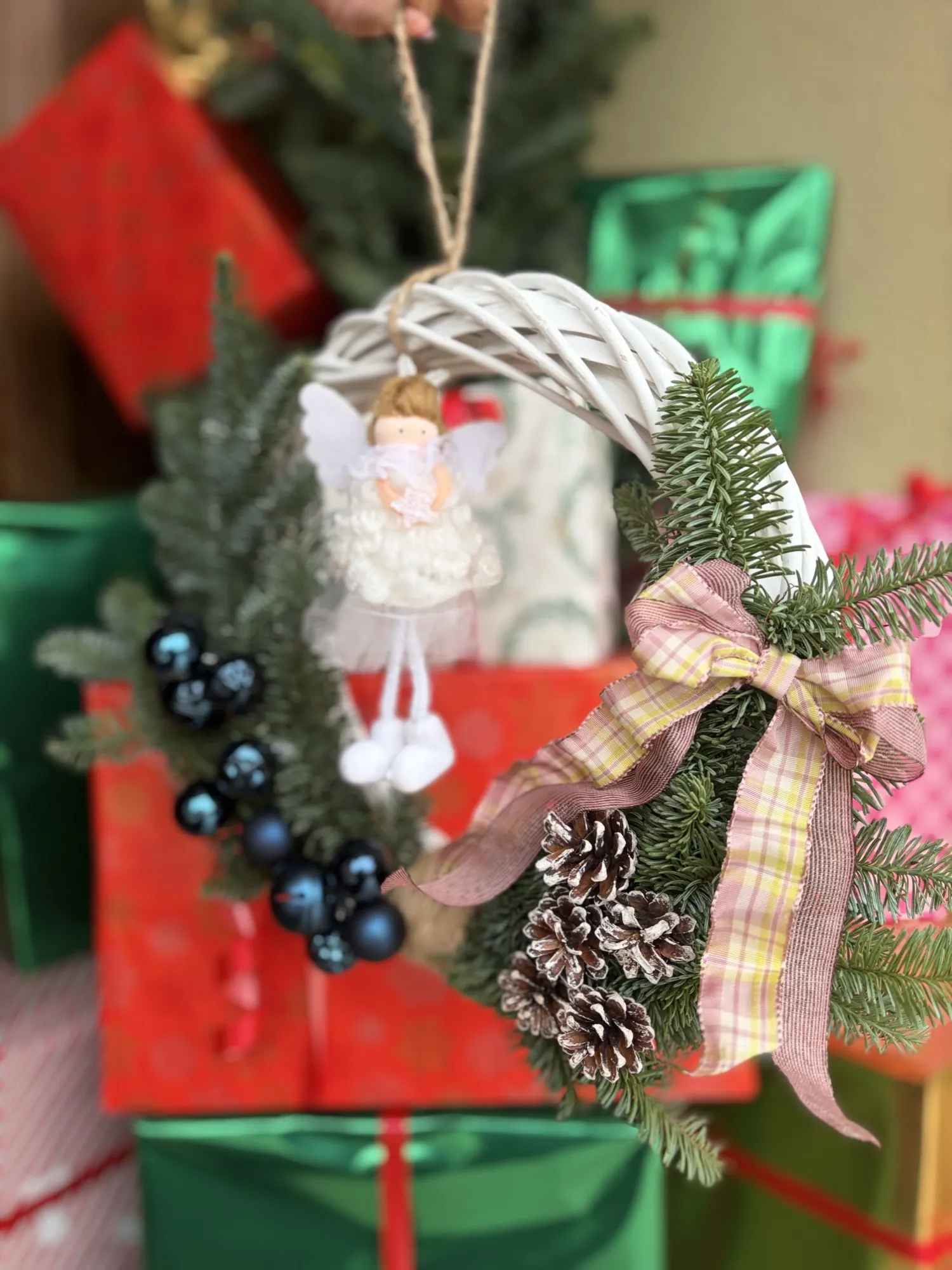 Decor de Crăciun din lemn gravat, ornament personalizat