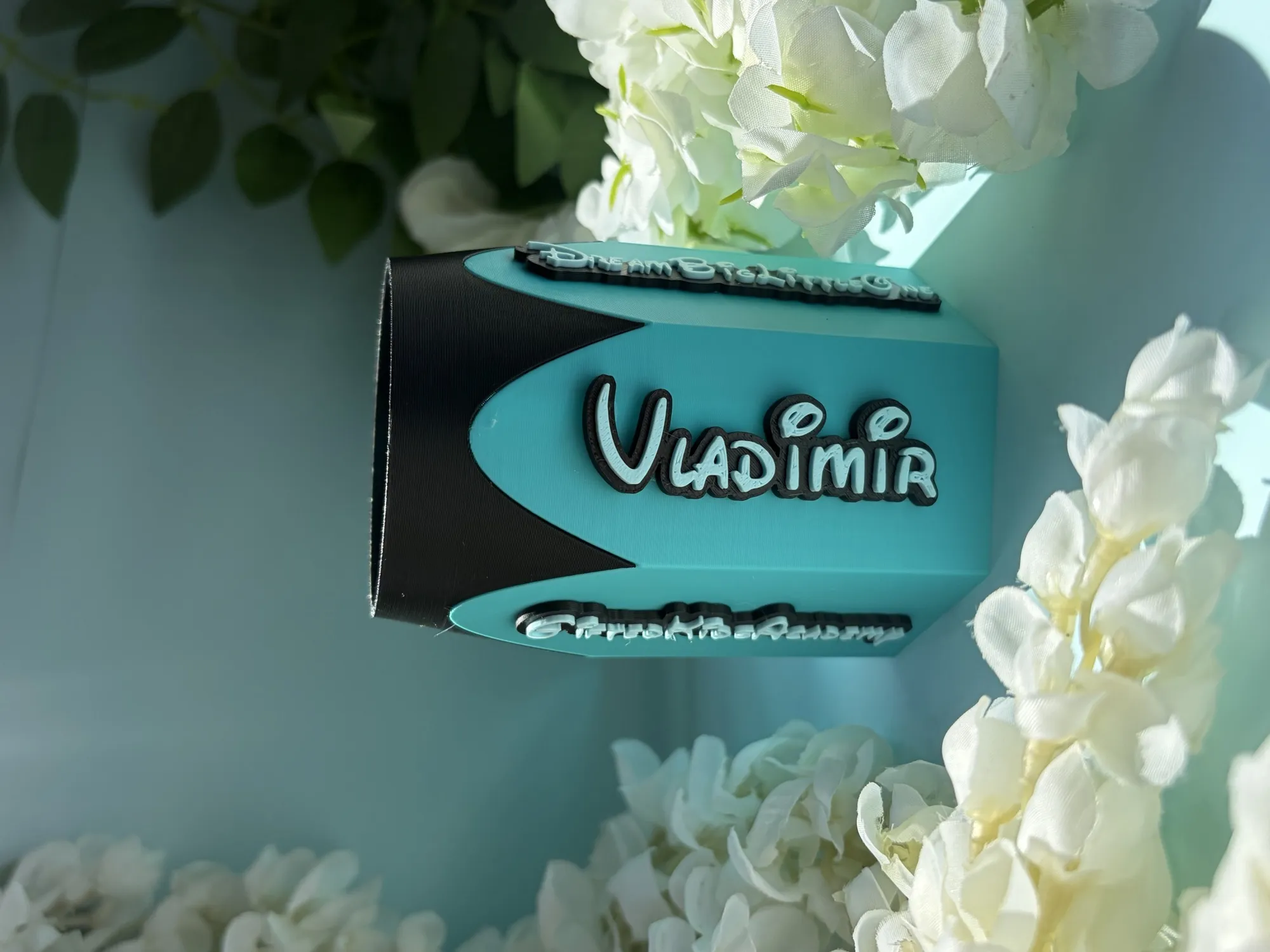 Cadou din lemn gravat pentru grădiniță, personalizat cu nume