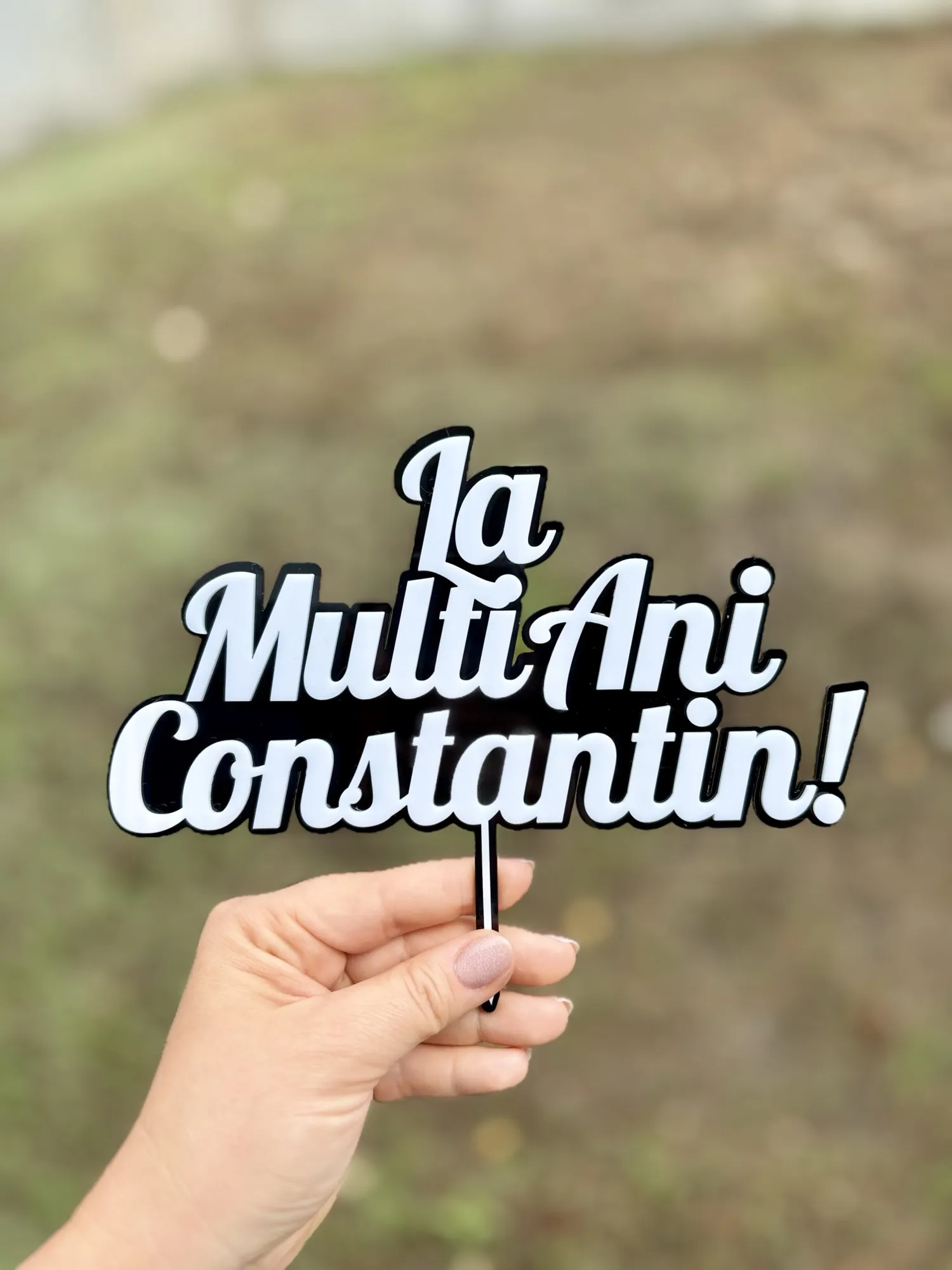 Topper tăiat laser, personalizat pentru tort sau aranjament