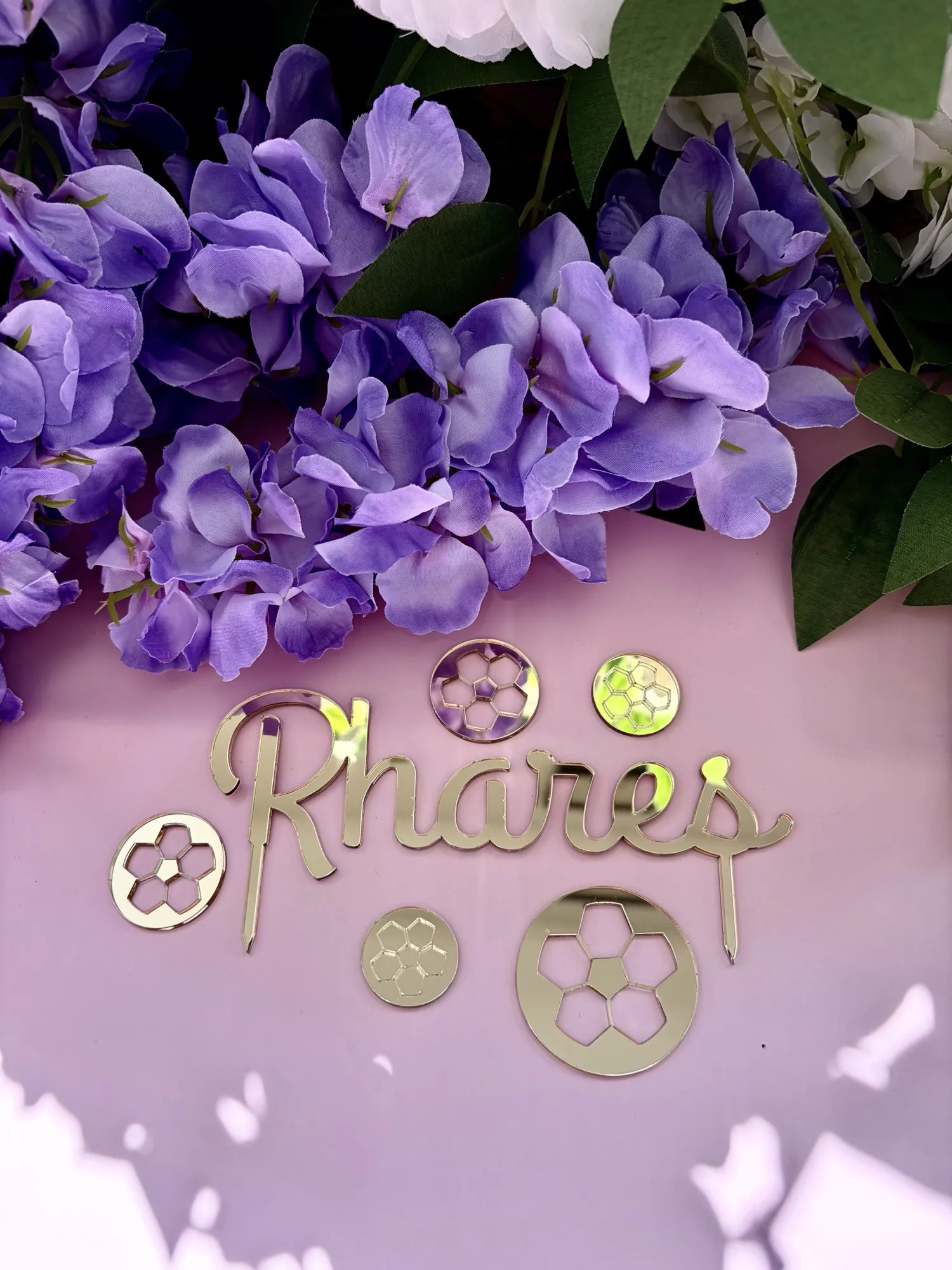 Topper tăiat laser, personalizat pentru tort sau aranjament